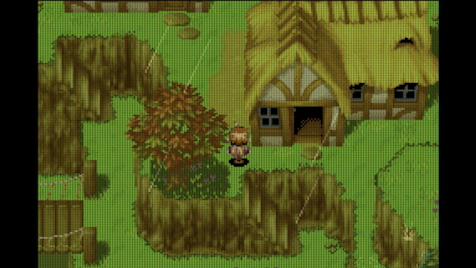 The upper panel: the game itself, running in its own emulator, untouched by Blip